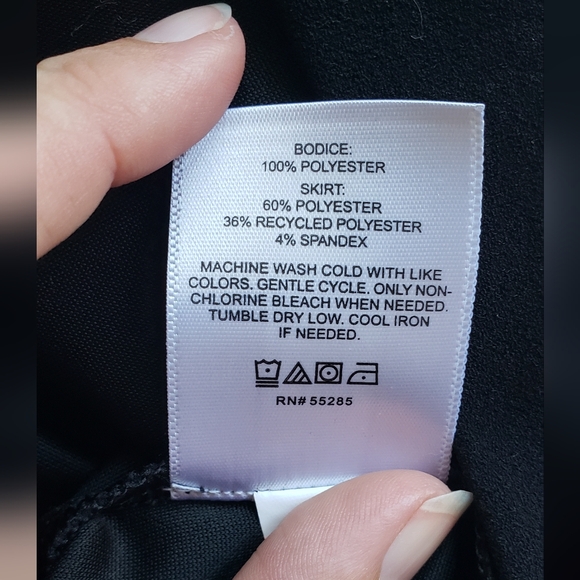 Express Black Pleat-Shoulder Dress - S - Picture 4 of 4